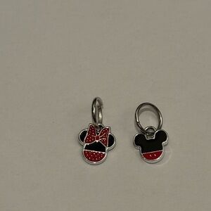 Red and Black Mouse Charm Set